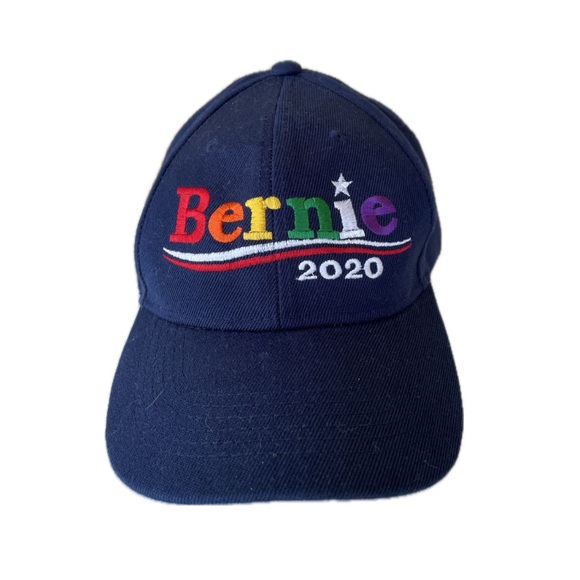Democracy Other - Rainbow Bernie Sanders 2020 Campaign Embroidered Baseball Hat - One Size (OS)
